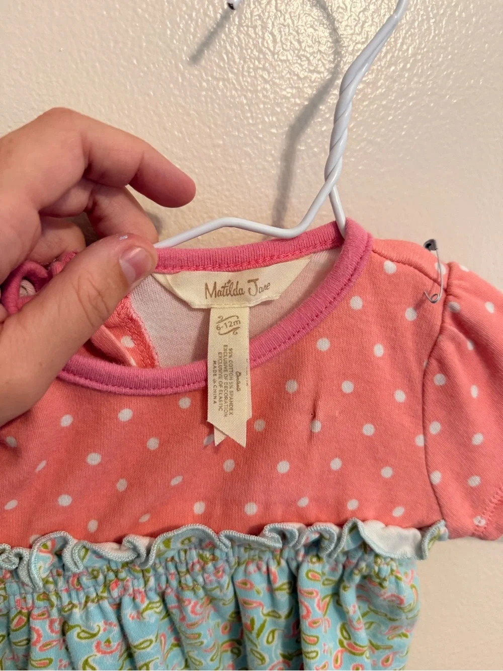Matilda Jane Paisley Ruffle Romper | 6–12M | EUC Boutique